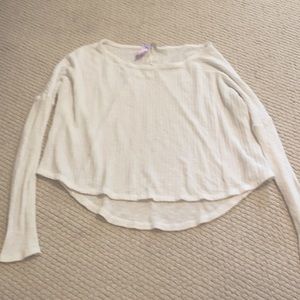 alya lightweight sweater, cream, girls size small
